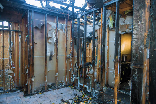 Professional Fire Damage Assessment technician working in Round Rock, TX